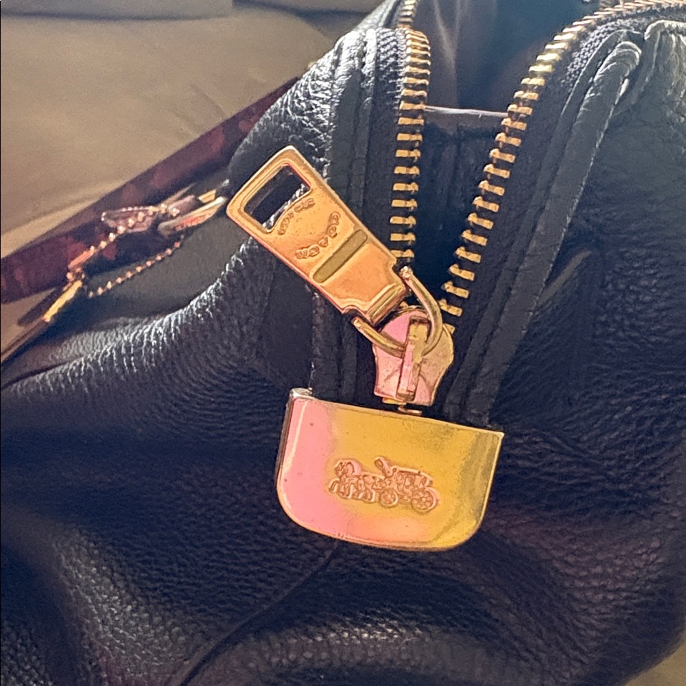 Black Brown Python Coach Bag - image 13